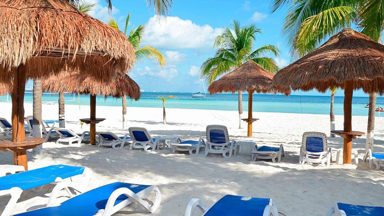 Cancun Beachfront Condo المظهر الخارجي الصورة